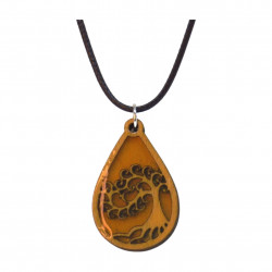 collier bois et résine