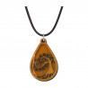 collier bois et résine
