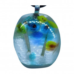 collier  en verre  modèle  exclusif